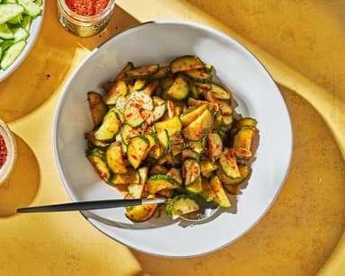 ensalada de pepino picante